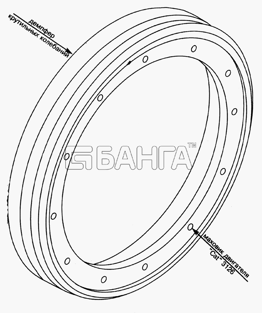 ЛиАЗ ЛиАЗ-5256 6212 (2006) Схема Кольцо промежуточное-90 banga.ua